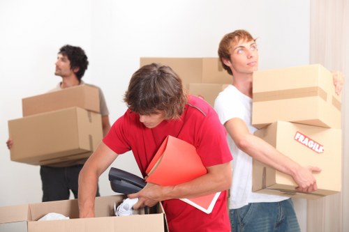 Professional movers handling a residential relocation in Mayfair