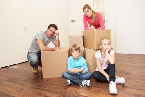 Commercial movers supporting an office relocation in Mayfair with careful planning
