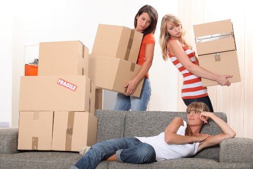 Specialist packing materials used for fragile items during a Mayfair move