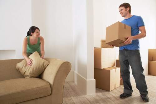 Professional van loading for a Mayfair moving service