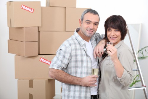 Specialist handling of fragile items during a Mayfair flat removal